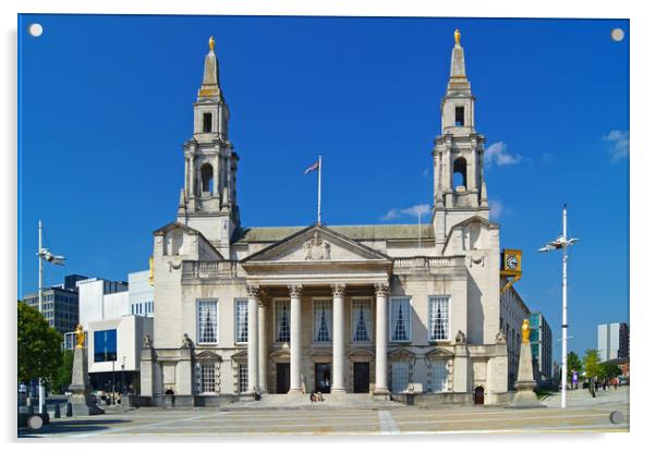 Leeds Civic Hall Acrylic by Darren Galpin