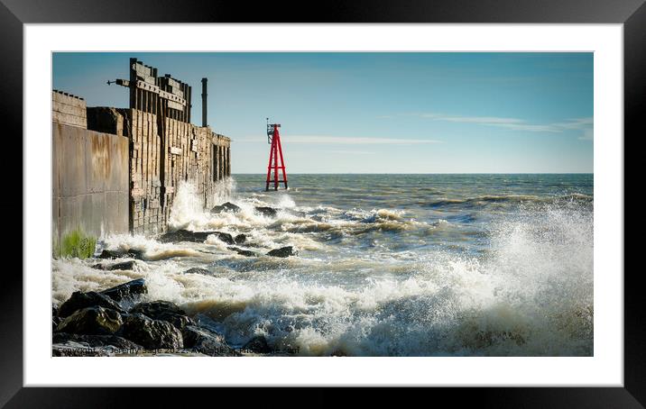 The Sea Framed Mounted Print by Jeremy Sage