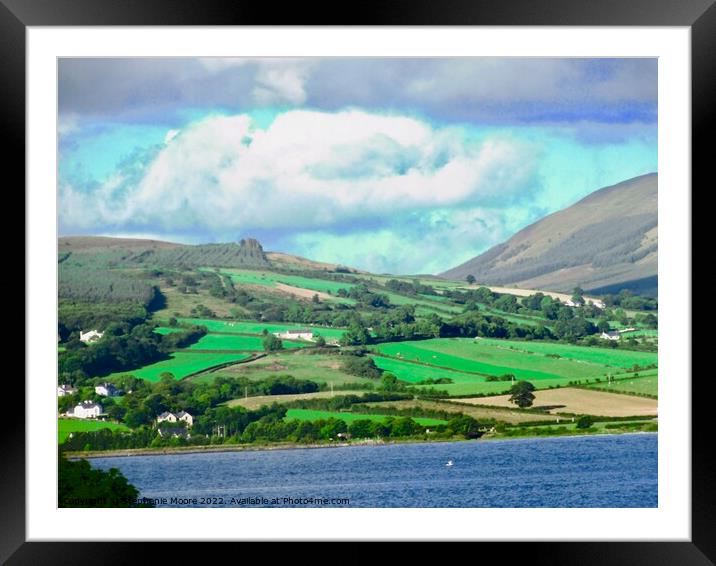 Fields and mountains of Donegal Framed Mounted Print by Stephanie Moore