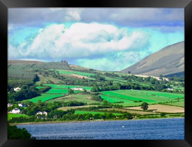 Fields and mountains of Donegal Framed Print by Stephanie Moore