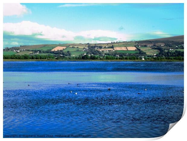 Beautiful blue loch Print by Stephanie Moore