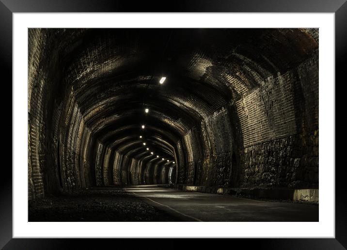 Inside Cressbrook Tunnel Framed Mounted Print by Jason Wells