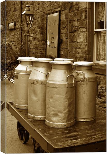 Milk Churns Canvas Print by graham young
