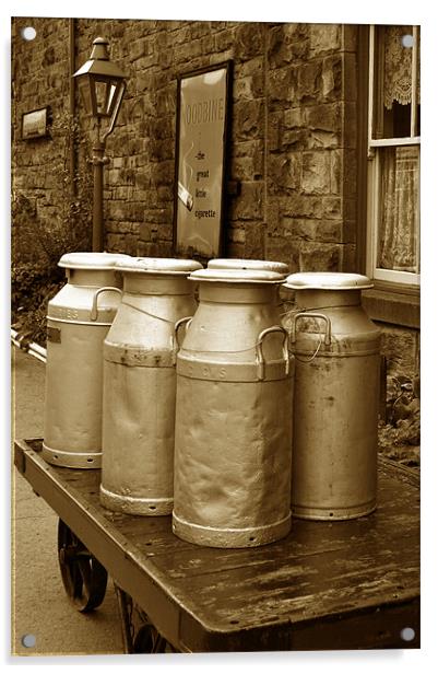 Milk Churns Acrylic by graham young