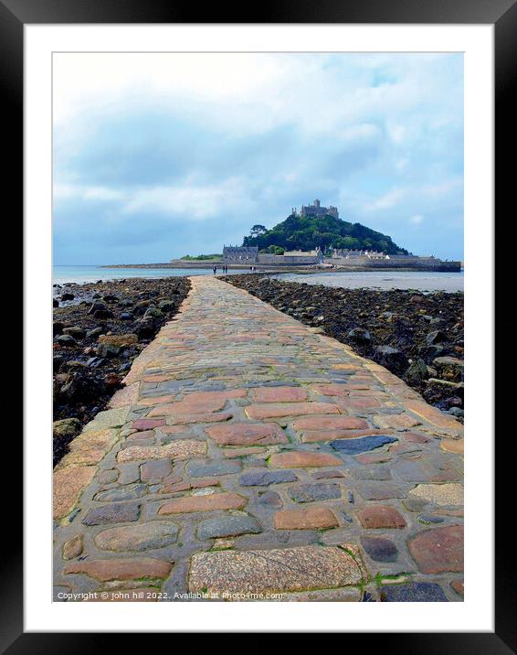 St. Michael's Mount, Cornwall. Framed Mounted Print by john hill