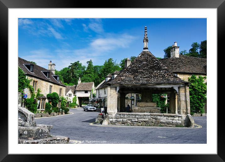 Timeless Charm of Castle Combe Framed Mounted Print by Roger Mechan