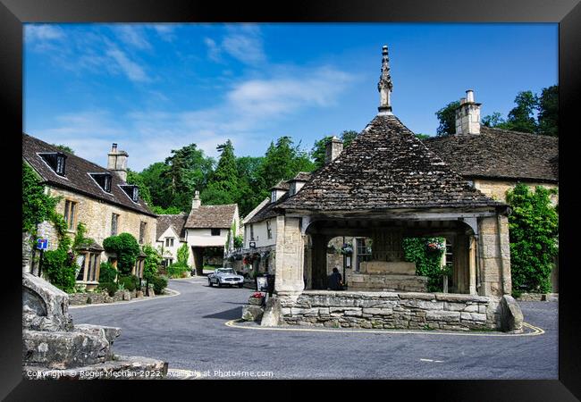 Timeless Charm of Castle Combe Framed Print by Roger Mechan