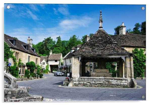 Timeless Charm of Castle Combe Acrylic by Roger Mechan
