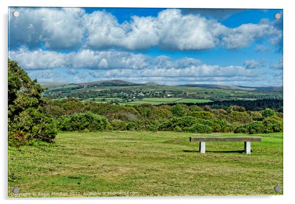 Serene Vistas of Dartmoor Acrylic by Roger Mechan