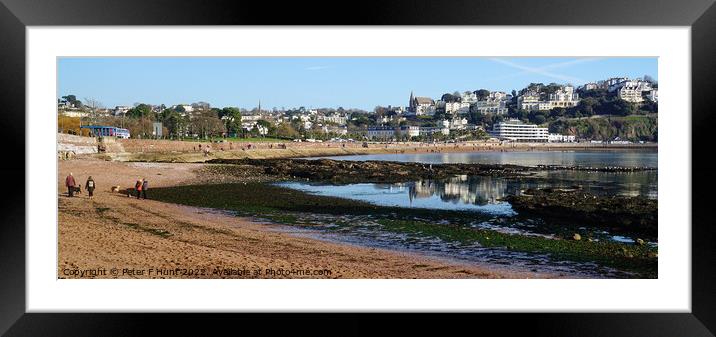 Torquay Winter Sunshine Framed Mounted Print by Peter F Hunt