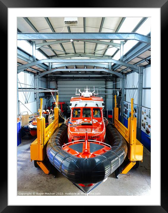 Rugged Beauty of Caister-on-Sea Lifeboat Station Framed Mounted Print by Roger Mechan