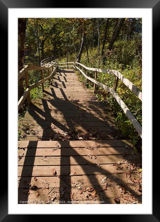 Stairs Indian Lake 2A Framed Mounted Print by Philip Lehman