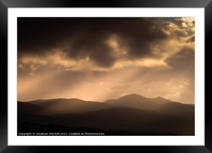 Carn Salachaidh, Scottish Highlands, Sutherland, Scotland, 2018 Framed Mounted Print by Jonathan Mitchell