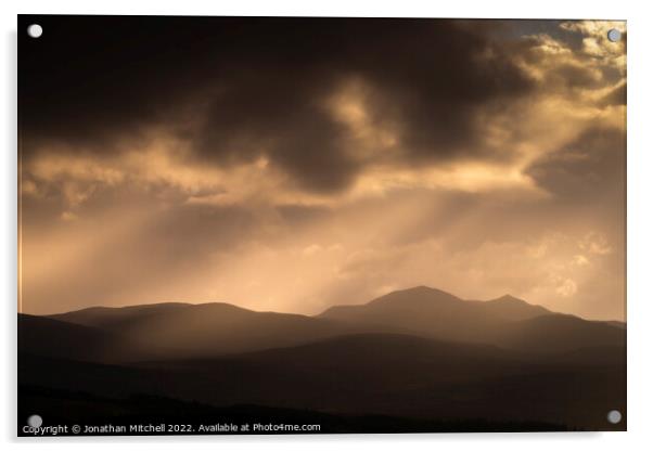 Carn Salachaidh, Scottish Highlands, Sutherland, Scotland, 2018 Acrylic by Jonathan Mitchell