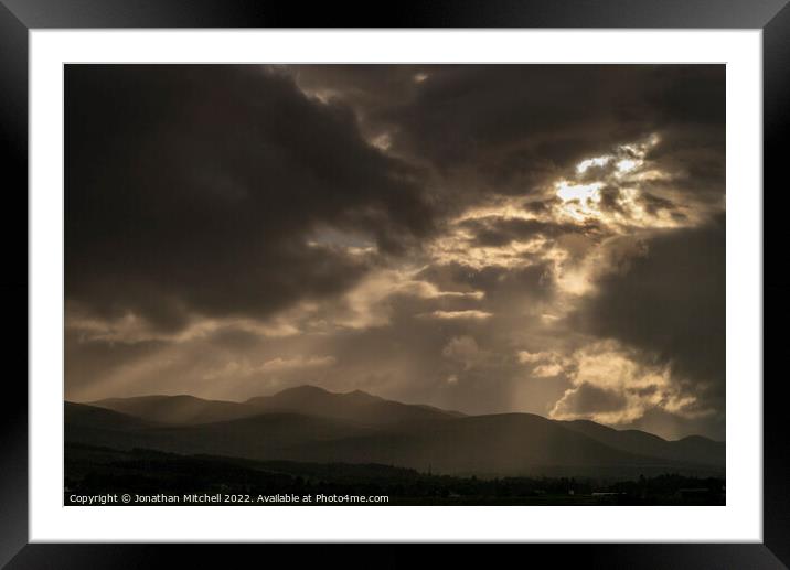 Carn Salachaidh, Scottish Highlands, Sutherland, Scotland, 2019 Framed Mounted Print by Jonathan Mitchell