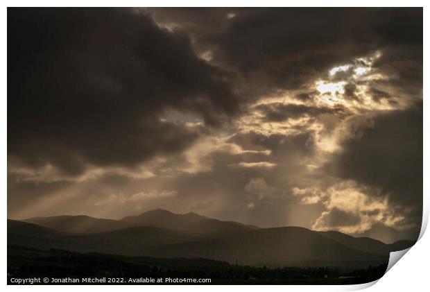 Carn Salachaidh, Scottish Highlands, Sutherland, Scotland, 2019 Print by Jonathan Mitchell