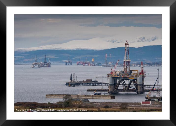 Cromarty Firth, Easter Ross, Scotland, 2018 Framed Mounted Print by Jonathan Mitchell
