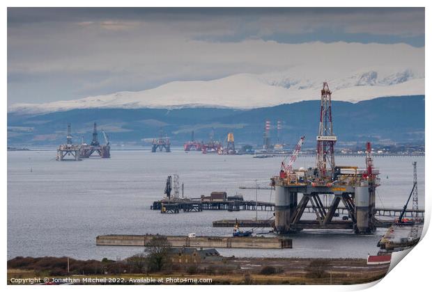 Cromarty Firth, Easter Ross, Scotland, 2018 Print by Jonathan Mitchell