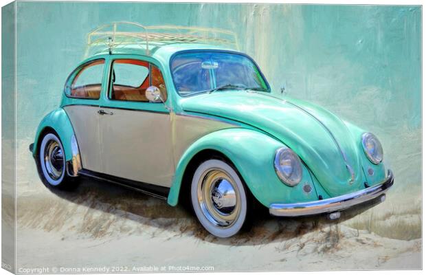 1966 Beach Beetle Canvas Print by Donna Kennedy
