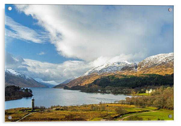 Loch Shiel in the Scottish Highlands Acrylic by Nick Jenkins