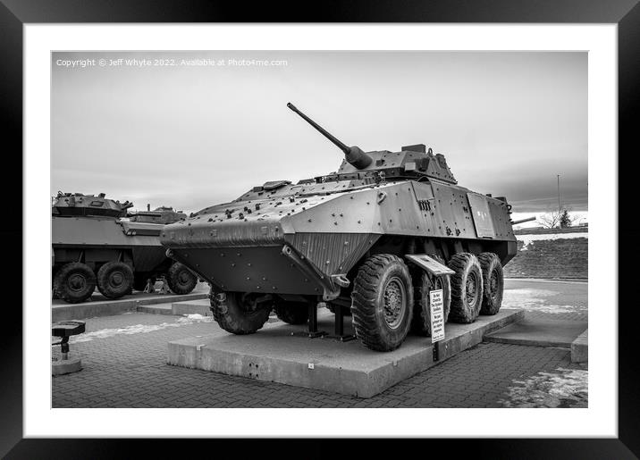 Light armoured vehicle Framed Mounted Print by Jeff Whyte