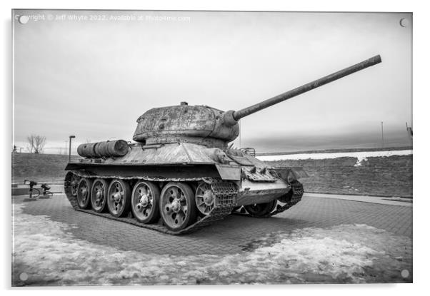 Soviet T-34 Acrylic by Jeff Whyte