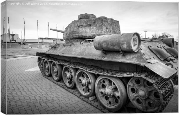 Soviet T-34 Canvas Print by Jeff Whyte