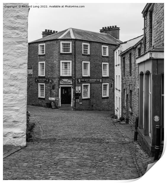  Street view in the village of Dent, Yorkshire Dal Print by Richard Long