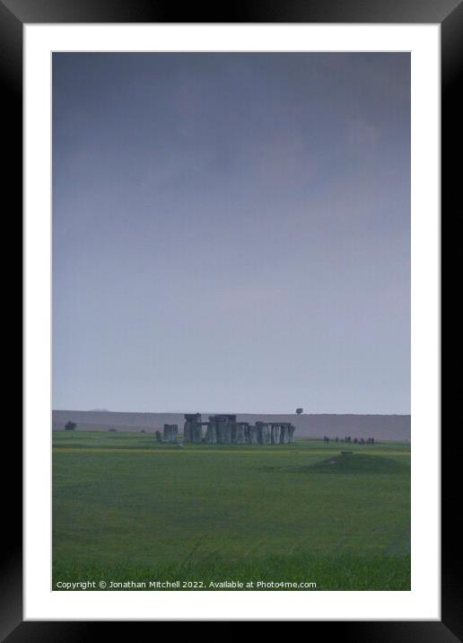 Stonehenge, Wiltshire, England, 2012 Framed Mounted Print by Jonathan Mitchell