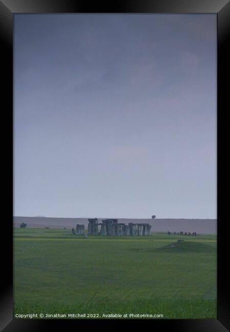 Stonehenge, Wiltshire, England, 2012 Framed Print by Jonathan Mitchell