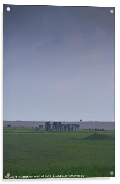 Stonehenge, Wiltshire, England, 2012 Acrylic by Jonathan Mitchell