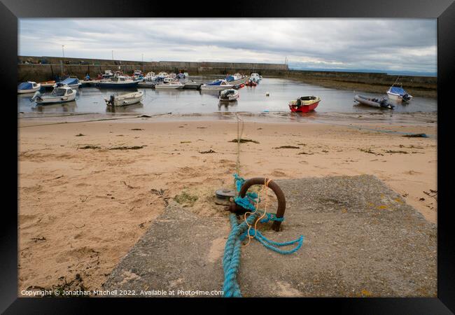 Balintore Harbour, Ross-Shire Scotland UK Framed Print by Jonathan Mitchell