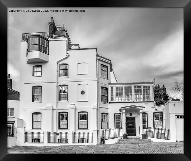Admirals House, Hampstead, London Framed Print by Jo Sowden