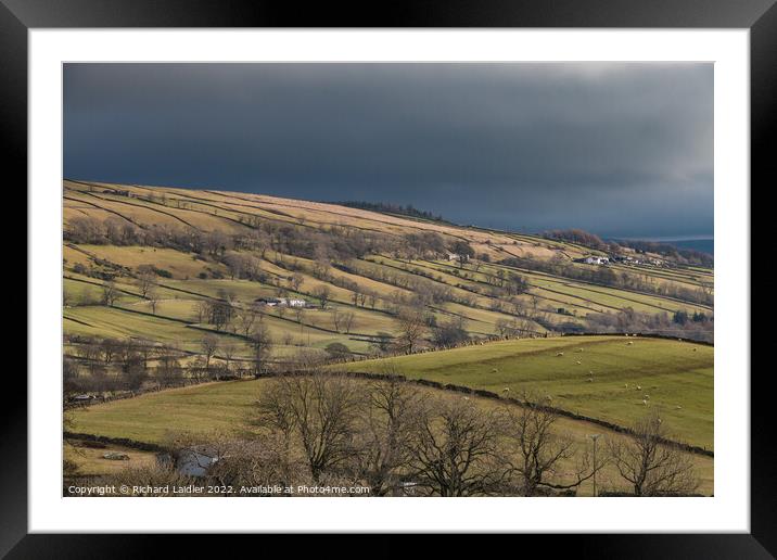 Middle Side from Holwick, Teesdale Framed Mounted Print by Richard Laidler