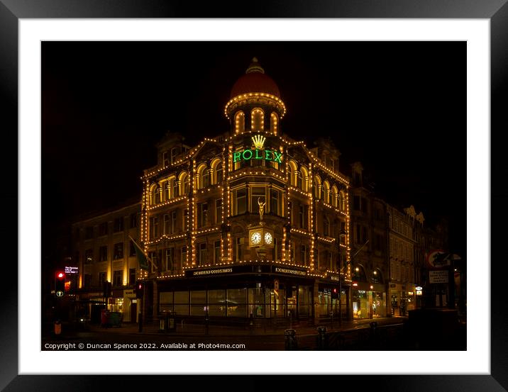Northern Goldsmiths, Newcastle upon Tyne Framed Mounted Print by Duncan Spence