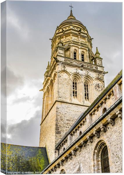 Notre Dame Assumption Church St Marie Mont Normandy France Canvas Print by William Perry