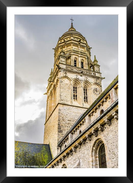 Notre Dame Assumption Church St Marie Mont Normandy France Framed Mounted Print by William Perry