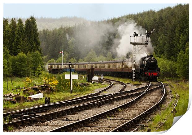 The Train Arriving Print by Trevor Kersley RIP