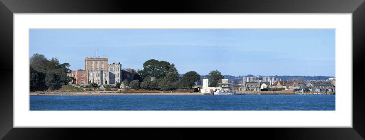 Island castle.  Framed Mounted Print by paul cobb