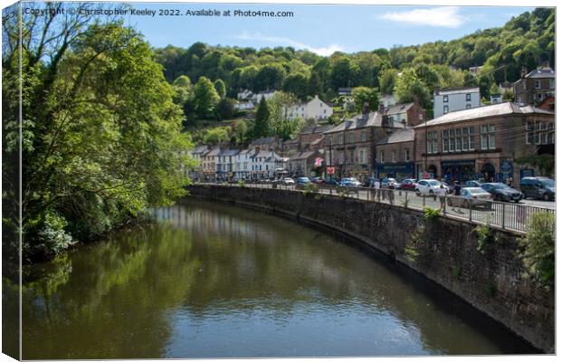 Summer in Matlock Bath Canvas Print by Christopher Keeley