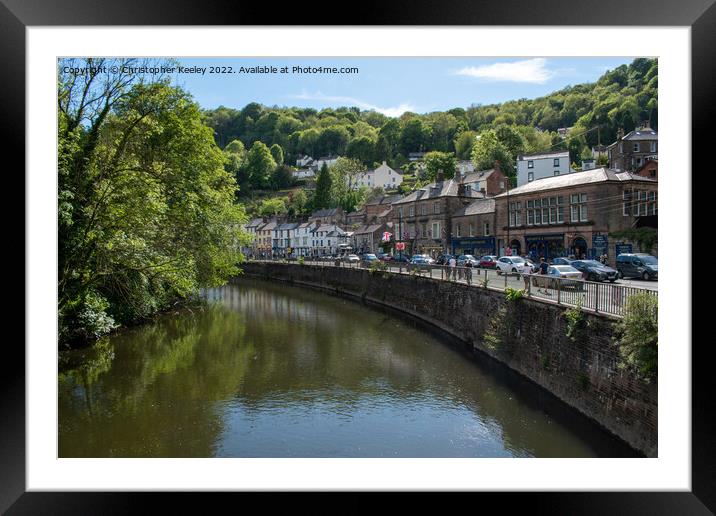 Summer in Matlock Bath Framed Mounted Print by Christopher Keeley