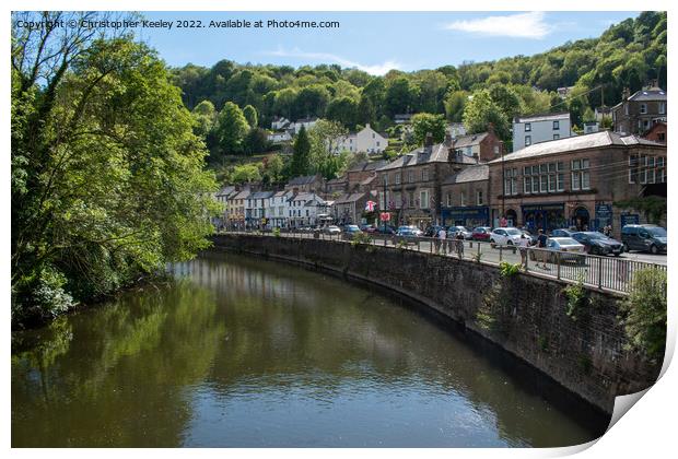 Summer in Matlock Bath Print by Christopher Keeley