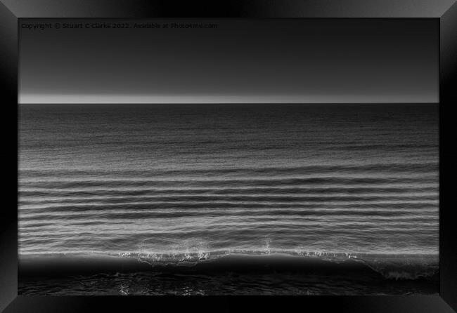 Waves Framed Print by Stuart C Clarke