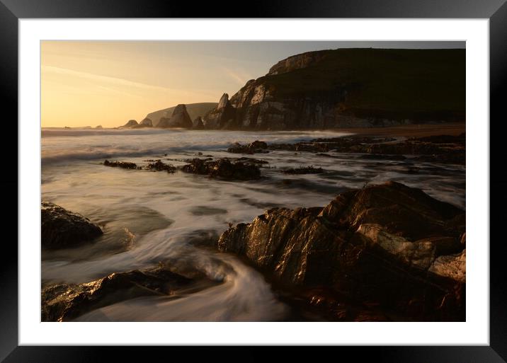 Westcombe Moods Framed Mounted Print by David Neighbour
