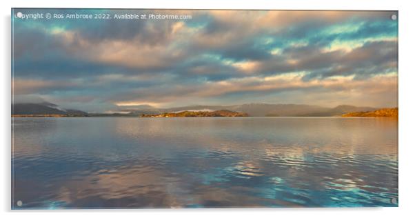 Loch Lomond Acrylic by Ros Ambrose