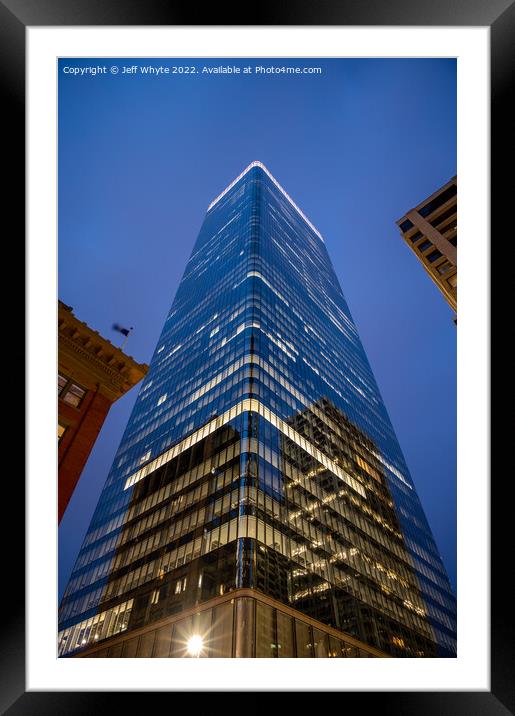  Brookfield Place office tower in Calgary. Framed Mounted Print by Jeff Whyte