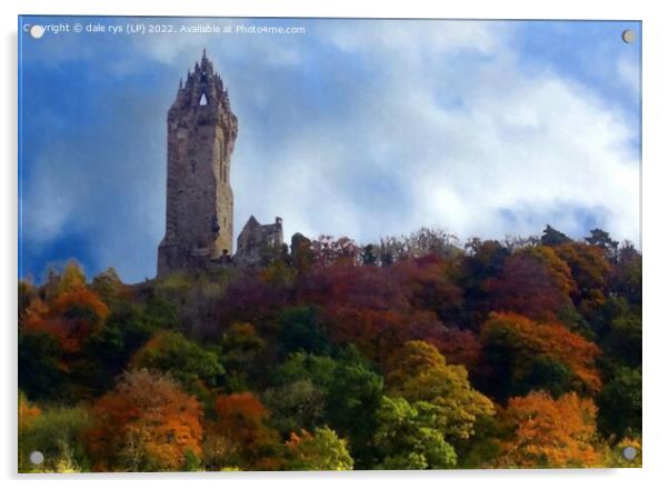 wallace monument Acrylic by dale rys (LP)