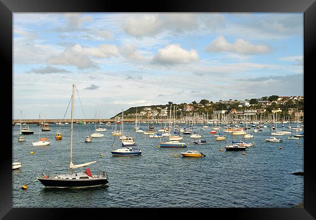 The Outer Harbour at Brixham Framed Print by graham young