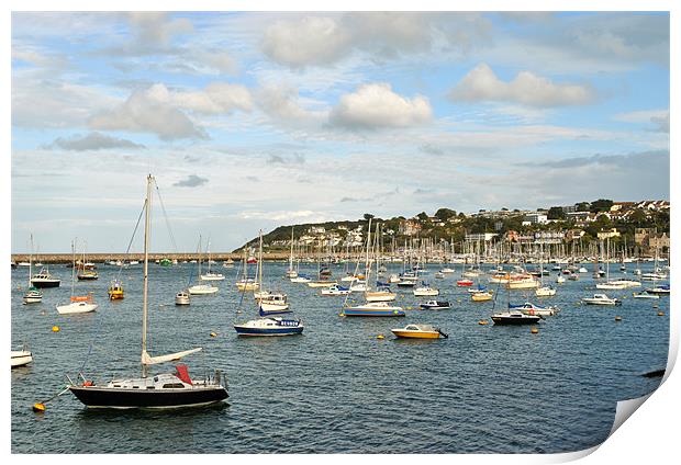 The Outer Harbour at Brixham Print by graham young