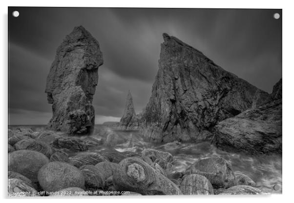 Mangersta sea stacks Acrylic by Scotland's Scenery